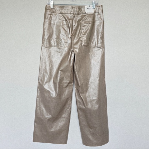 OAT New York High Rise Wide Leg Metallic Pants (BR666) - Picture 7 of 10